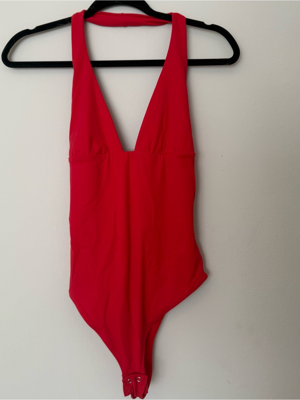Red Halter Bodysuit